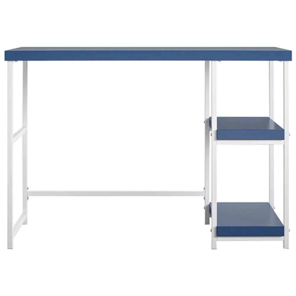 Bureau pour enfants avec 2 tablettes réversibles Sofia - Bleu marine/Gris