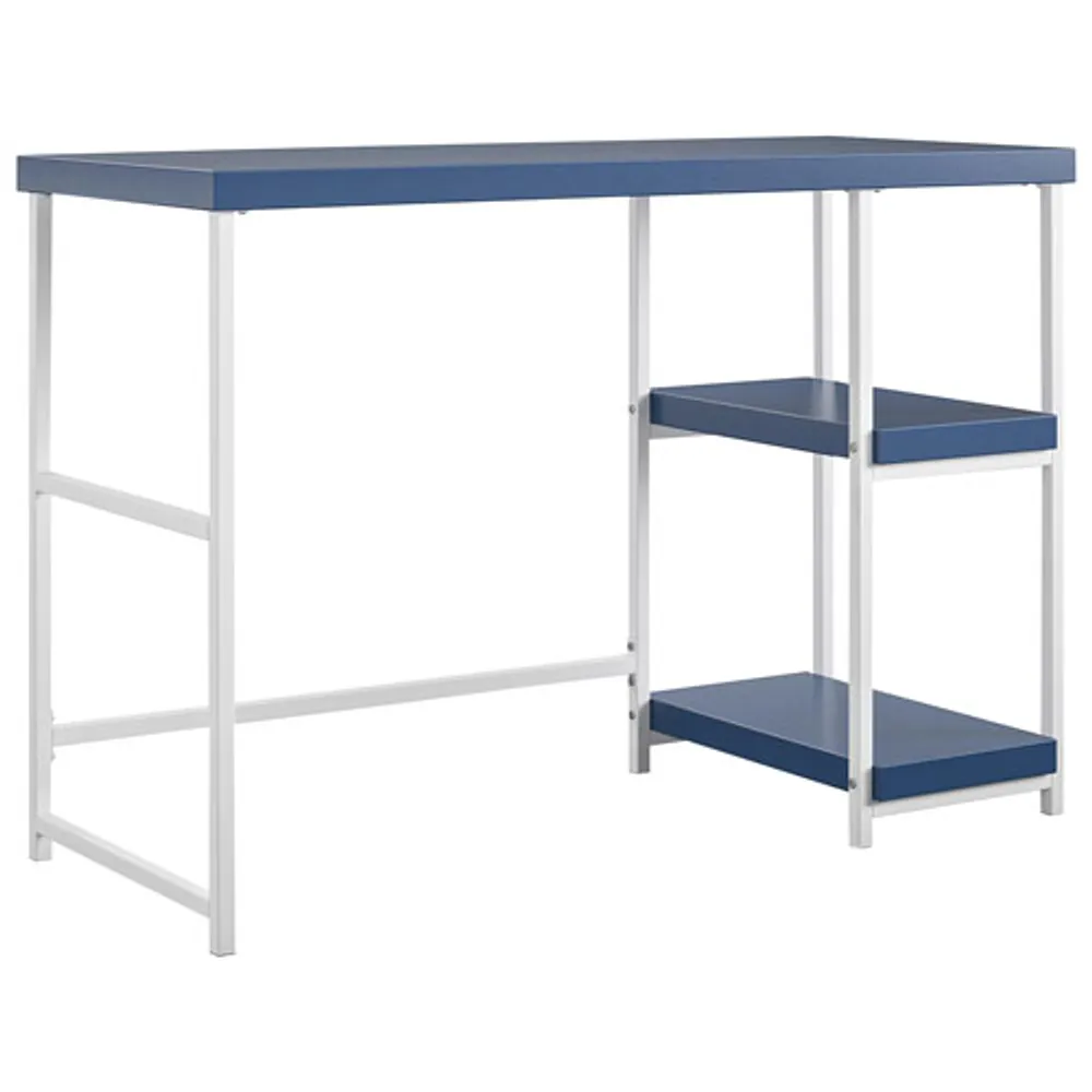 Sofia Kids Desk with 2-Reversible Shelves - Navy/Grey