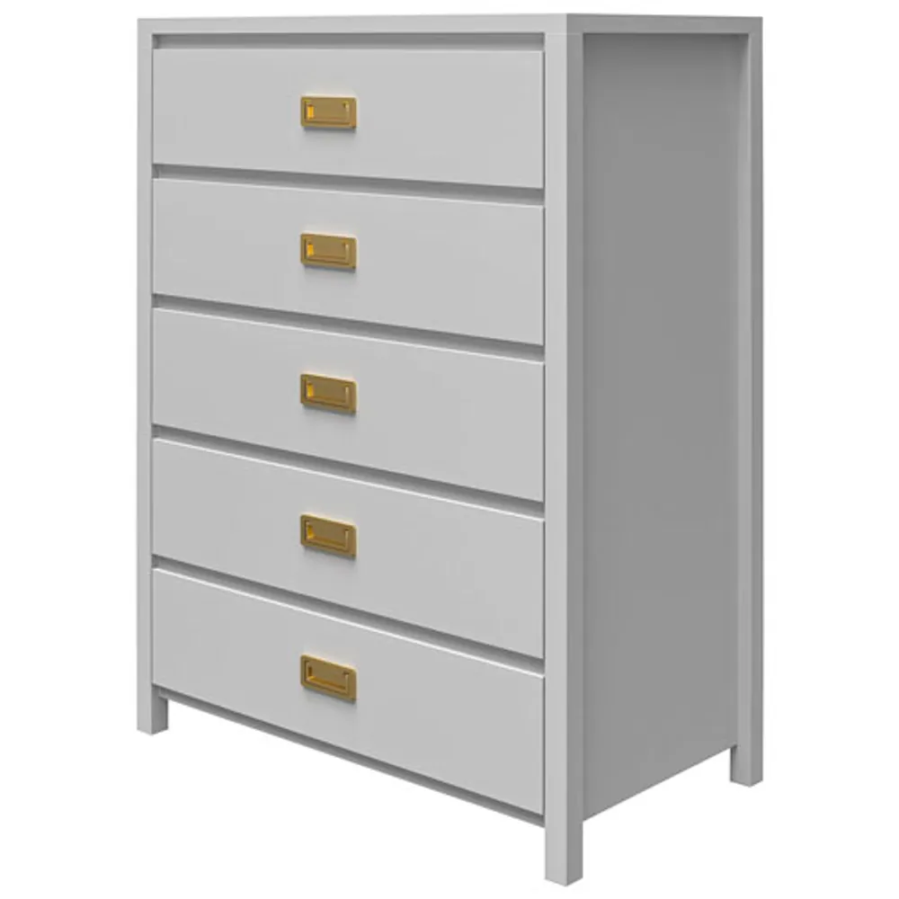 Monarch Hill Haven Transitional 5-Drawer Kids Dresser - Dove Grey