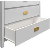 Monarch Hill Haven Transitional 5-Drawer Kids Dresser - Dove Grey