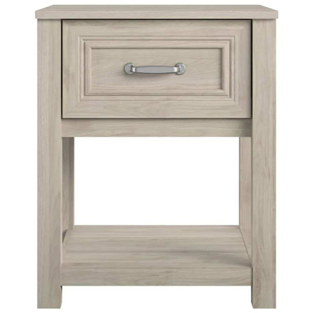 Monarch Sierra Ridge Transitional 1-Drawer Kids Nightstand - Light Walnut