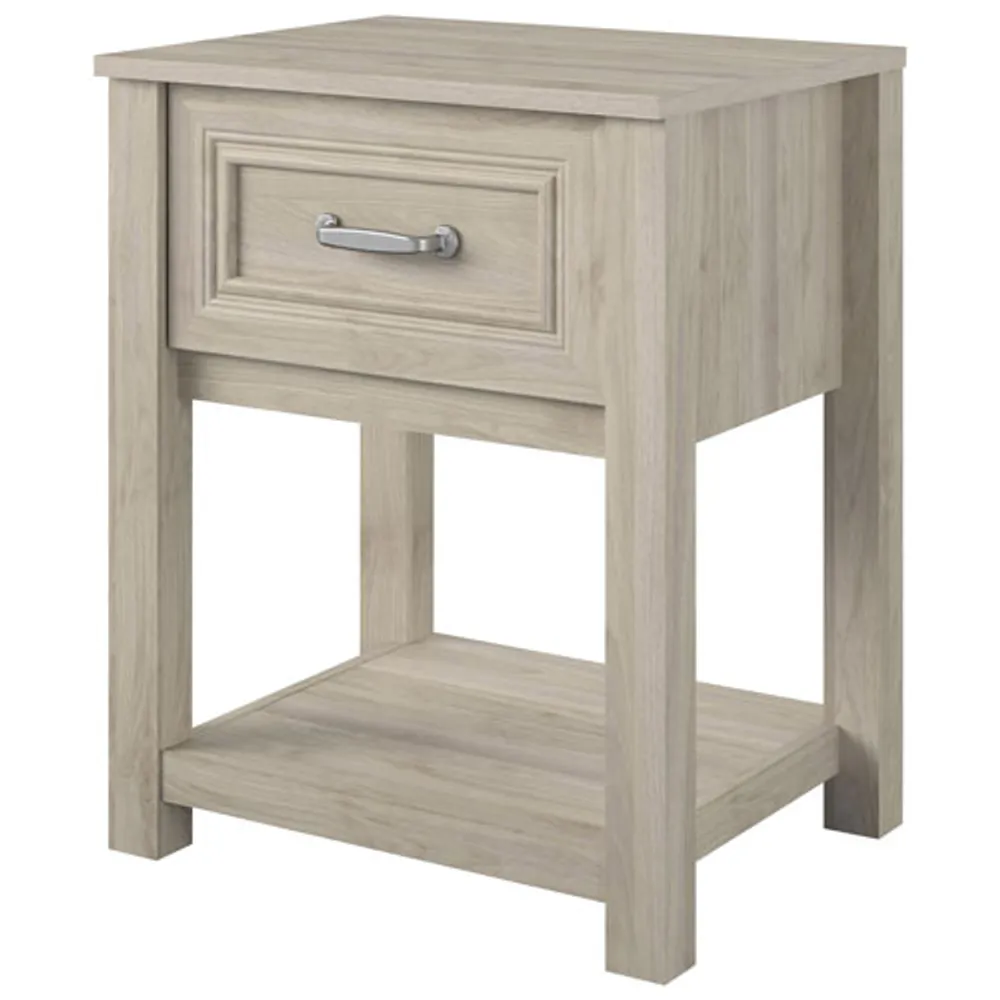 Monarch Sierra Ridge Transitional 1-Drawer Kids Nightstand - Light Walnut