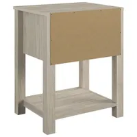 Monarch Sierra Ridge Transitional 1-Drawer Kids Nightstand - Light Walnut