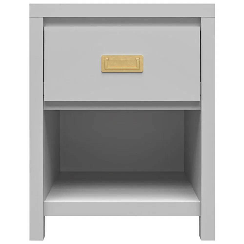 Monarch Hill Haven Transitional 1-Drawer Kids Nightstand - Dark Grey