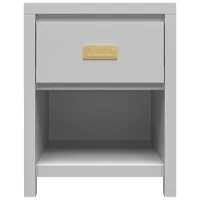 Monarch Hill Haven Transitional 1-Drawer Kids Nightstand - Dark Grey