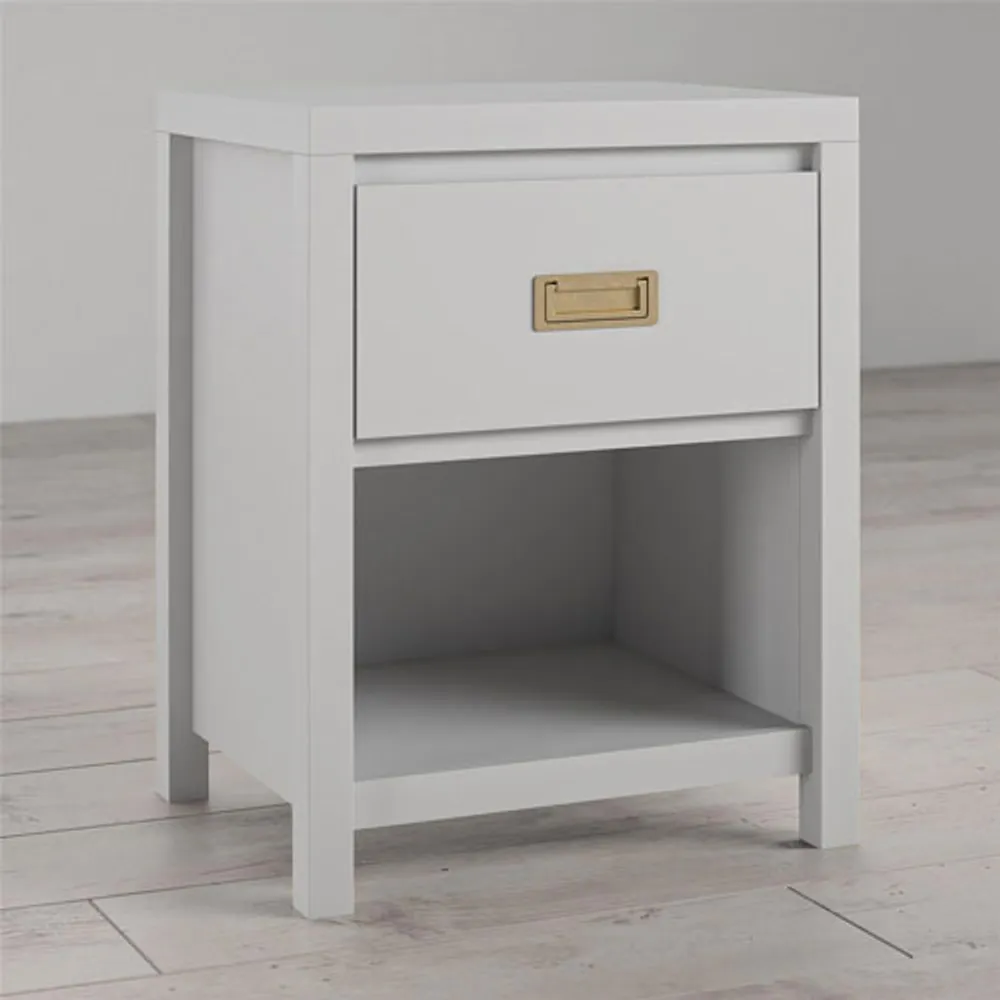 Monarch Hill Haven Transitional 1-Drawer Kids Nightstand - Dark Grey