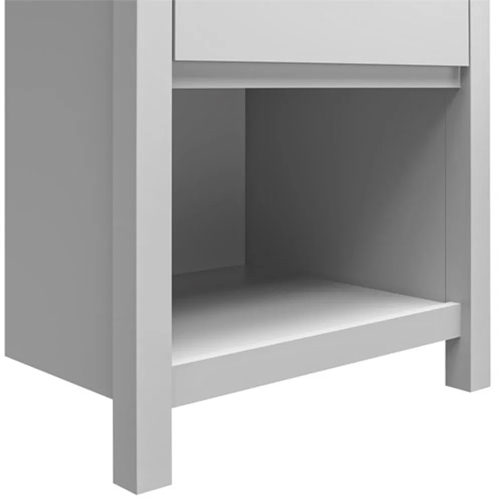 Monarch Hill Haven Transitional 1-Drawer Kids Nightstand - Dark Grey