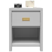 Monarch Hill Haven Transitional 1-Drawer Kids Nightstand - Dark Grey