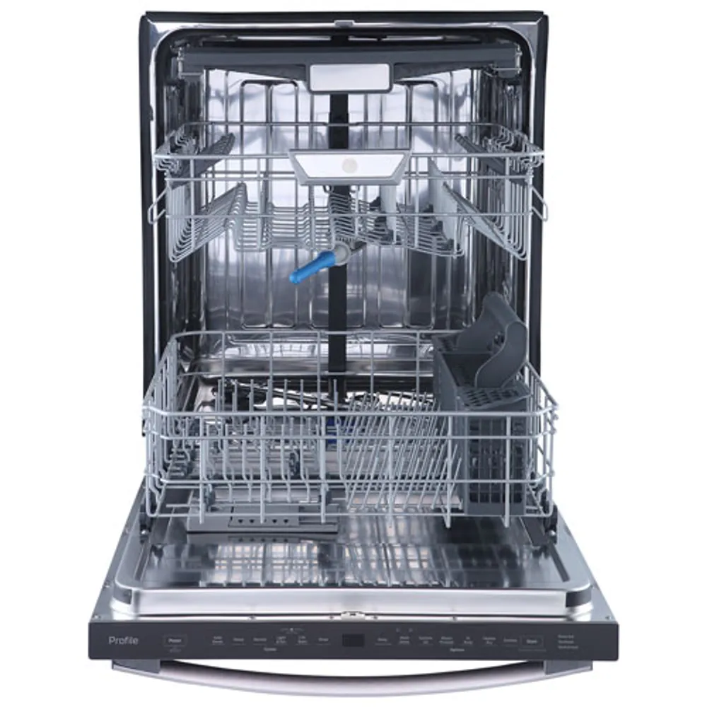 GE Profile 24" 45dB Built-In Dishwasher with Stainless Tub & Third Rack (PBT865SMPES) - Slate