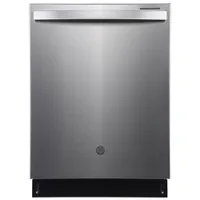 GE Profile 24" 45dB Built-In Dishwasher with Stainless Tub & Third Rack (PBT865SSPFS) -Stainless