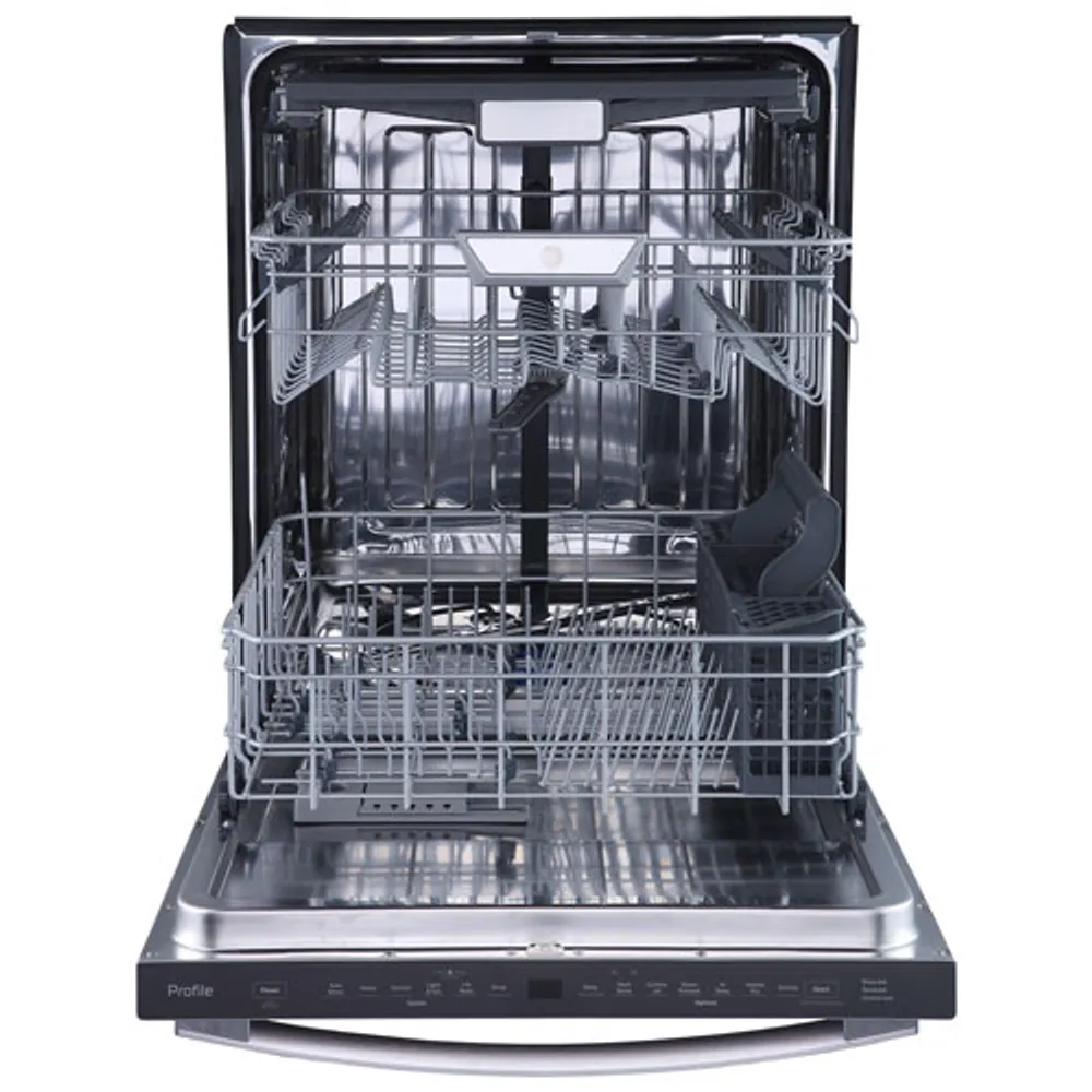 GE Profile 24" 45dB Built-In Dishwasher with Stainless Tub & Third Rack (PBT865SSPFS) -Stainless