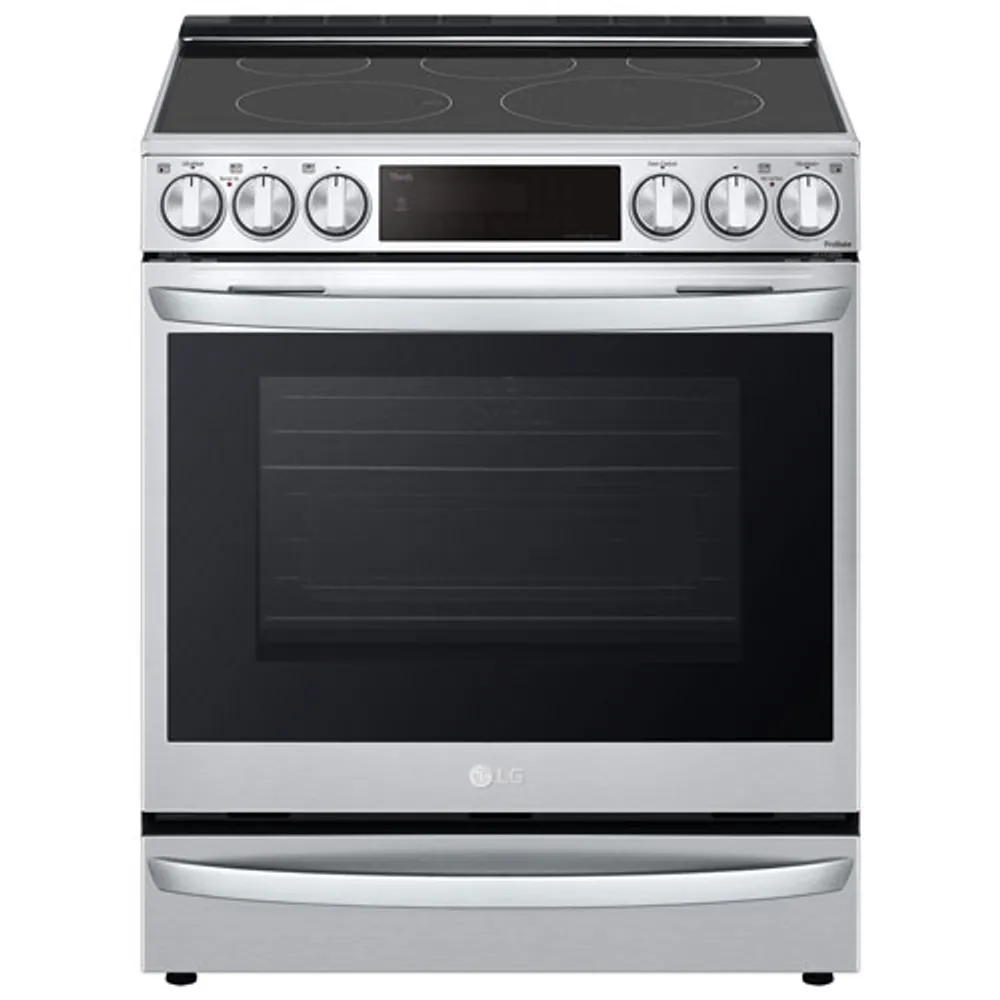 LG 30" 6.3 Cu. Ft. True Convection 5-Element Slide-In Electric Air Fry Range (LSEL6337F) - Stainless