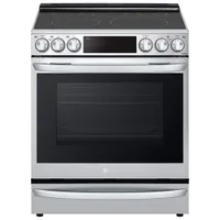 LG 30" 6.3 Cu. Ft. True Convection 5-Element Slide-In Electric Air Fry Range (LSEL6337F) - Stainless