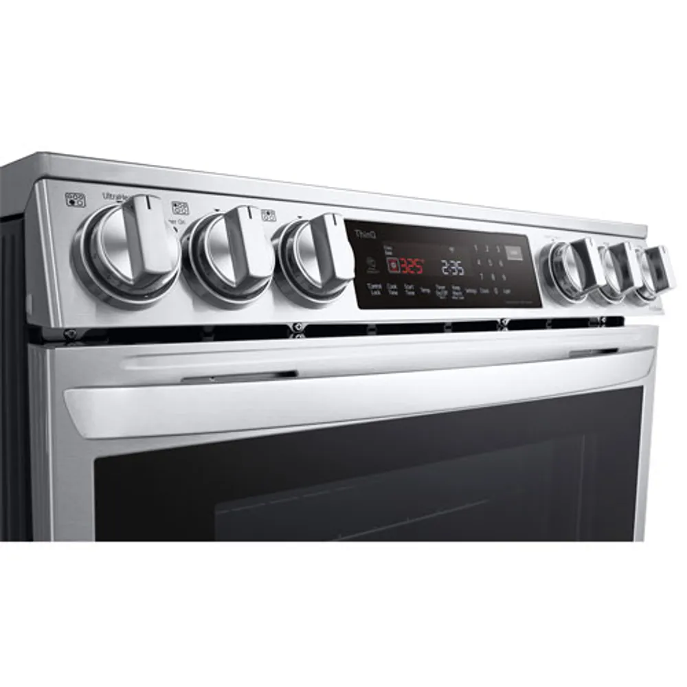 LG 30" 6.3 Cu. Ft. True Convection 5-Element Slide-In Electric Air Fry Range (LSEL6337F) - Stainless