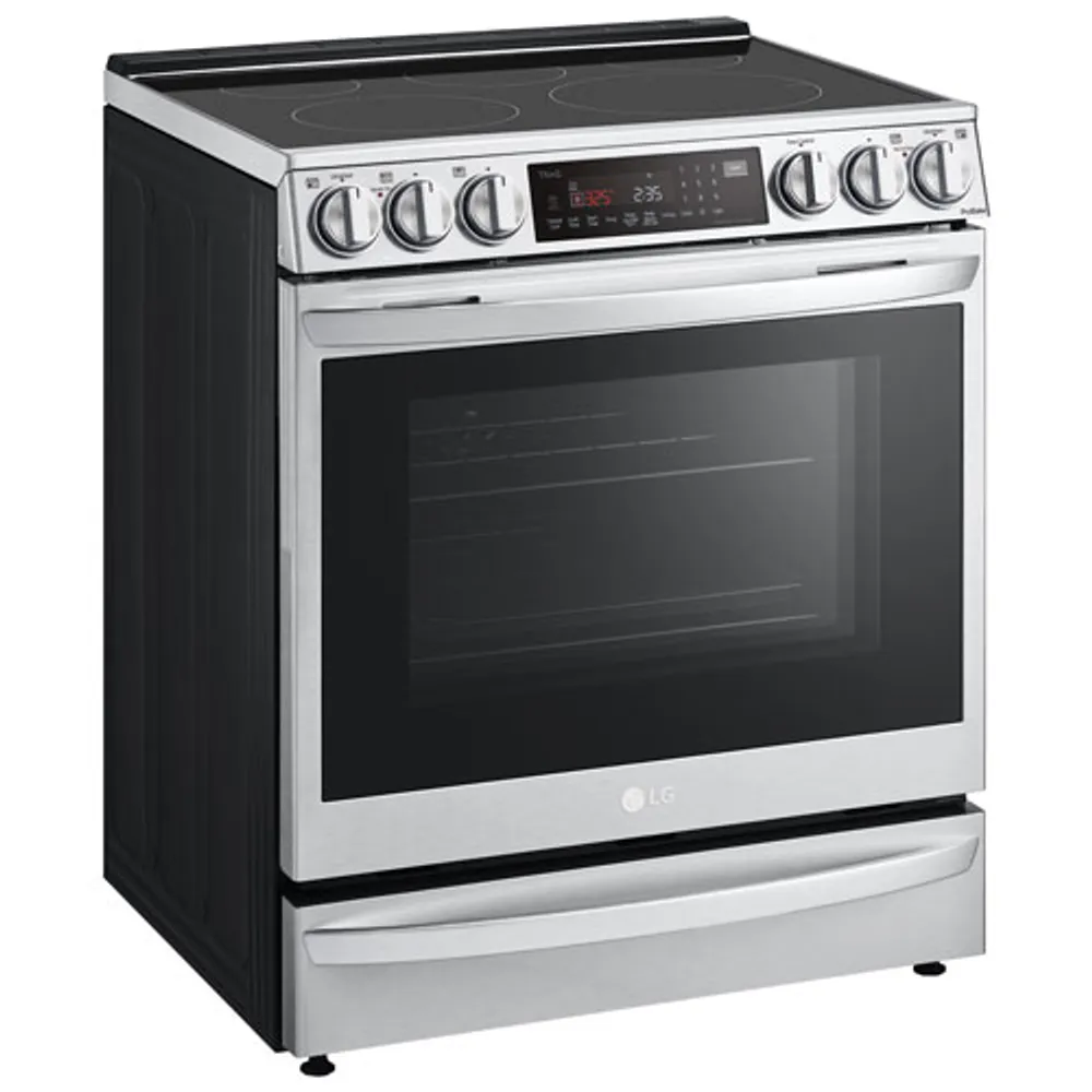 LG 30" 6.3 Cu. Ft. True Convection 5-Element Slide-In Electric Air Fry Range (LSEL6337F) - Stainless