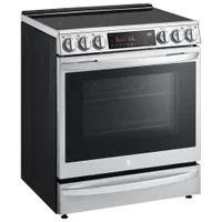 LG 30" 6.3 Cu. Ft. True Convection 5-Element Slide-In Electric Air Fry Range (LSEL6337F) - Stainless