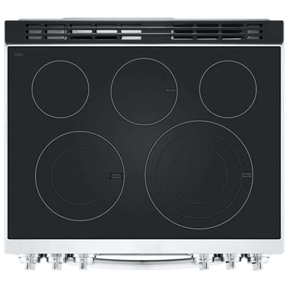 LG 30" 6.3 Cu. Ft. True Convection 5-Element Slide-In Electric Air Fry Range (LSEL6337F) - Stainless