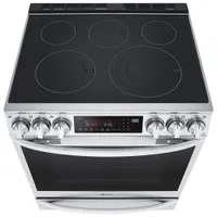 LG 30" 6.3 Cu. Ft. True Convection 5-Element Slide-In Electric Air Fry Range (LSEL6337F) - Stainless