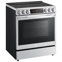 LG 30" 6.3 Cu. Ft. True Convection 5-Element Slide-In Electric Air Fry Range (LSEL6335F) - Stainless