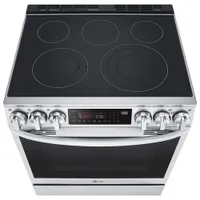 LG 30" 6.3 Cu. Ft. True Convection 5-Element Slide-In Electric Air Fry Range (LSEL6335F) - Stainless