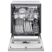 Lave-vaisselle encastrable 24 po 48 dB avec troisième panier de LG (LDFN4542S) - Inox