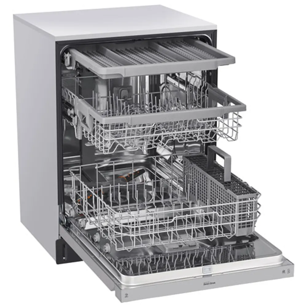 Lave-vaisselle encastrable 24 po 48 dB avec troisième panier de LG (LDFN4542S) - Inox