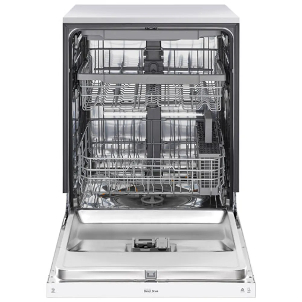 LG 24" 48dB Built-In Dishwasher with Third Rack (LDFN4542W) - White