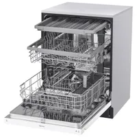 LG 24" 48dB Built-In Dishwasher with Third Rack (LDFN4542W) - White