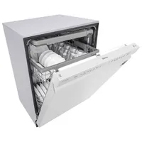 LG 24" 48dB Built-In Dishwasher with Third Rack (LDFN4542W) - White