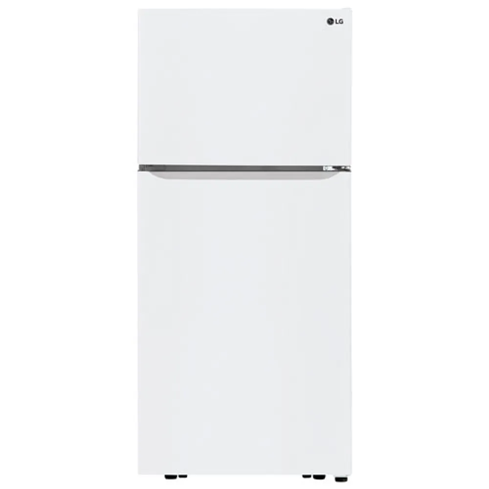 LG 30" 20.2 Cu. Ft. Top Freezer Refrigerator with LED Lighting (LTCS20020W) - White