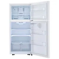 LG 30" 20.2 Cu. Ft. Top Freezer Refrigerator with LED Lighting (LTCS20020W) - White