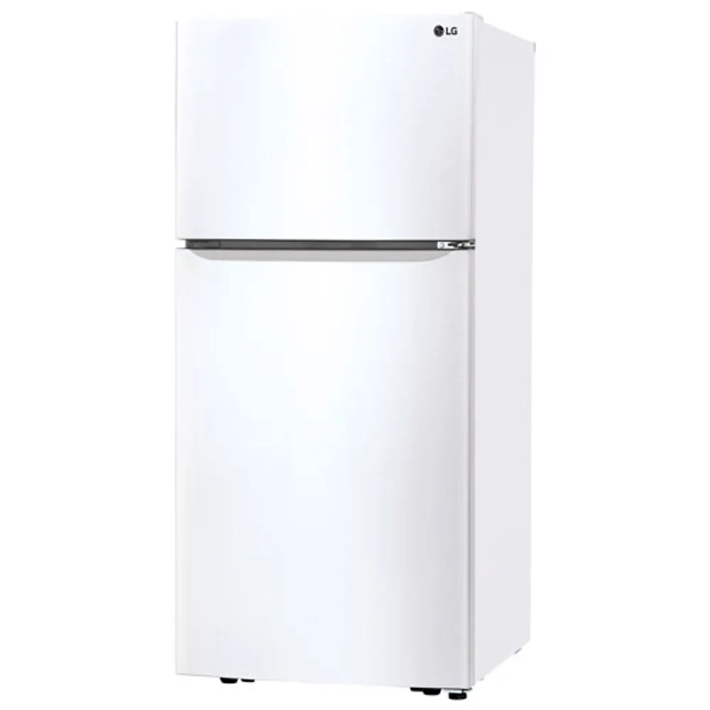 LG 30" 20.2 Cu. Ft. Top Freezer Refrigerator with LED Lighting (LTCS20020W) - White