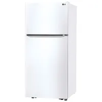 LG 30" 20.2 Cu. Ft. Top Freezer Refrigerator with LED Lighting (LTCS20020W) - White