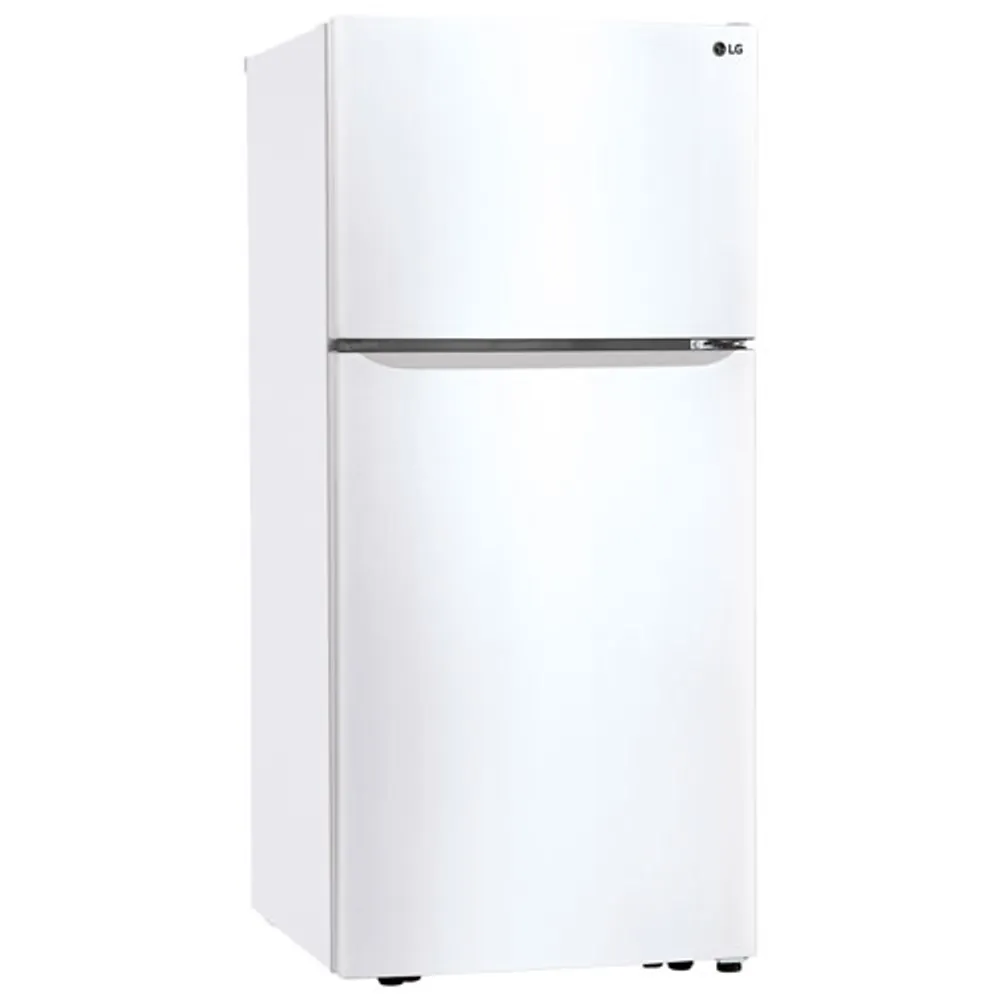 LG 30" 20.2 Cu. Ft. Top Freezer Refrigerator with LED Lighting (LTCS20020W) - White