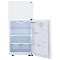 LG 30" 20.2 Cu. Ft. Top Freezer Refrigerator with LED Lighting (LTCS20020W) - White