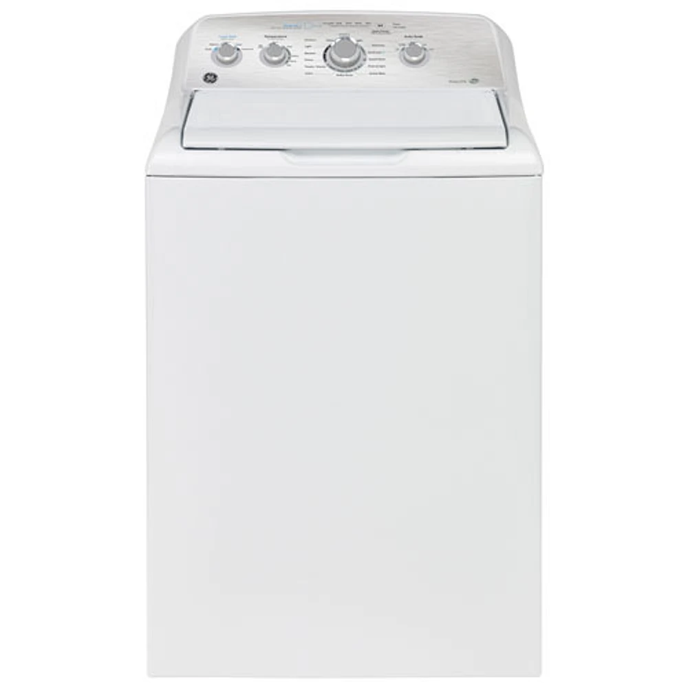 GE 4.9 Cu. Ft. High Efficiency Top Load Washer (GTW451BMRWS) - White