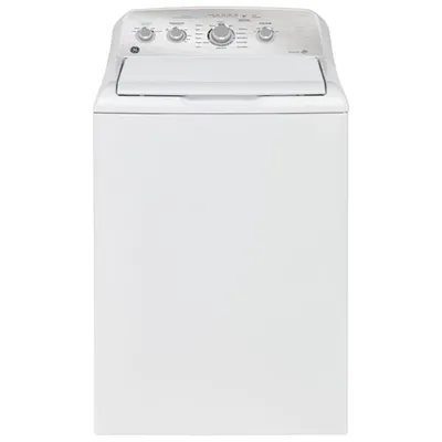 GE 4.9 Cu. Ft. High Efficiency Top Load Washer (GTW451BMRWS) - White