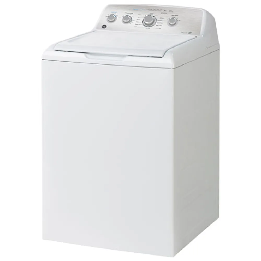 GE 4.9 Cu. Ft. High Efficiency Top Load Washer (GTW451BMRWS) - White