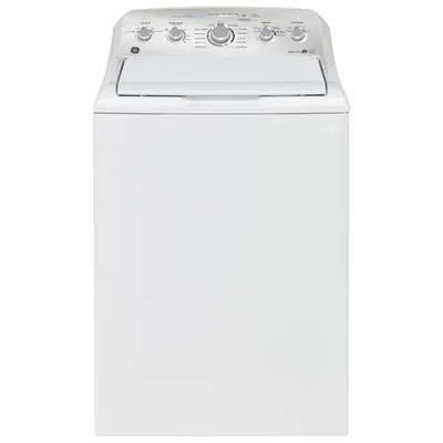 GE 4.9 Cu. Ft. High Efficiency Top Load Washer (GTW490BMRWS) - White