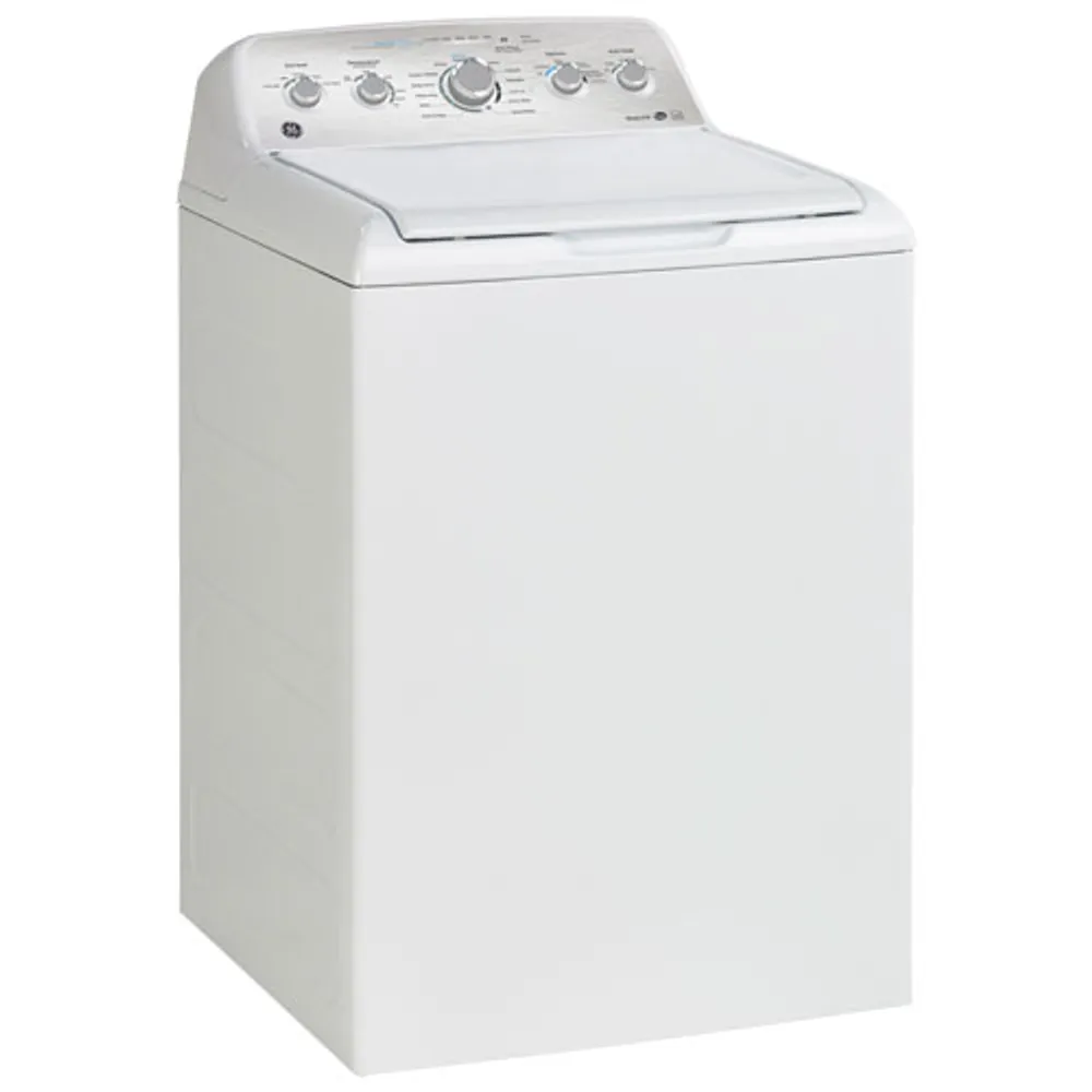 GE 4.9 Cu. Ft. High Efficiency Top Load Washer (GTW490BMRWS) - White