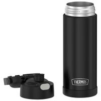 Thermos FUNtainer 350ml (12 oz.) Stainless Steel Water Bottle with Pop-up Straw - Black