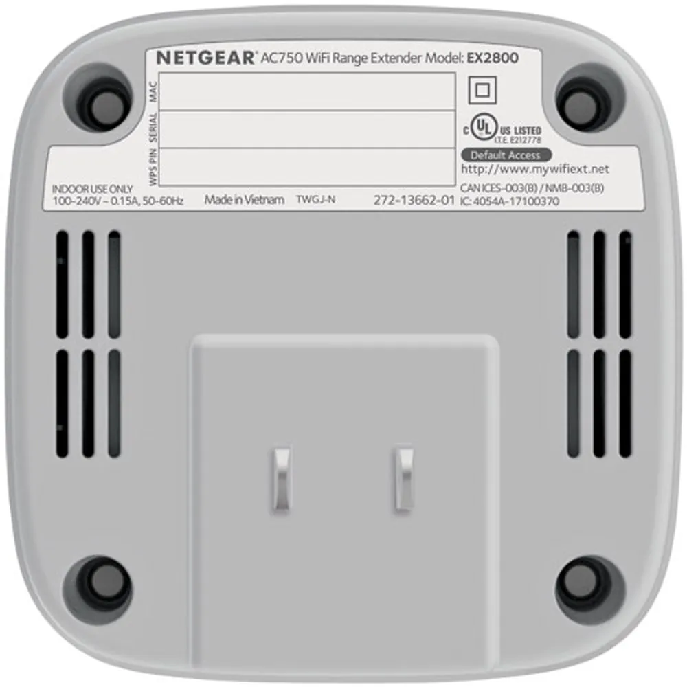 NETGEAR AC750 Wi-Fi 5 Range Extender (EX2800-100CNS)