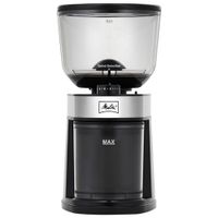 Melitta Whole Bean Flat Burr Coffee Grinder - Black/Stainless Steel