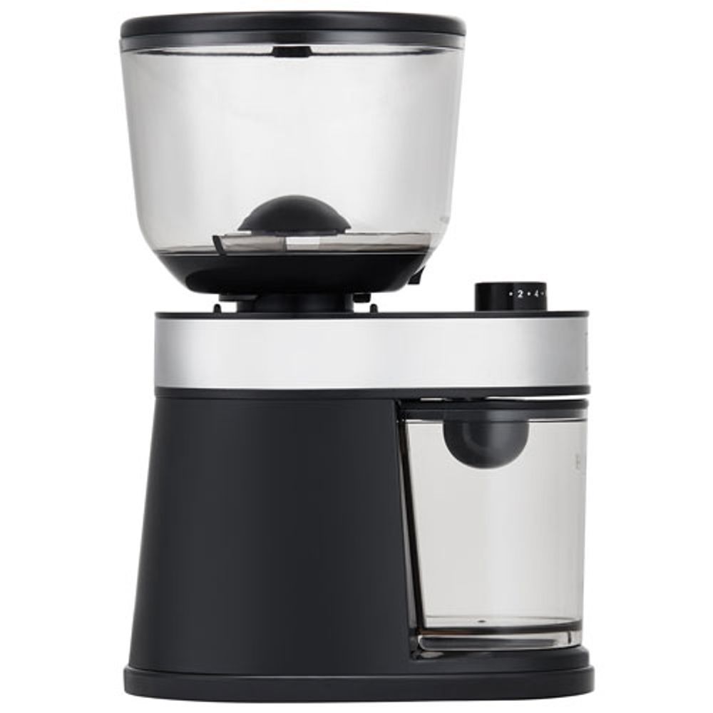 Melitta Whole Bean Flat Burr Coffee Grinder - Black/Stainless Steel