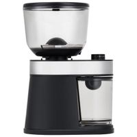 Melitta Whole Bean Flat Burr Coffee Grinder - Black/Stainless Steel