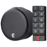 August Wi-Fi Smart Lock (4th Generation) with Smart Keypad - Matte Black