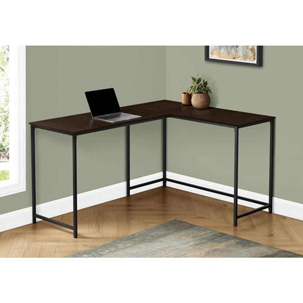 Bureau d'ordinateur en angle de 58,25 po de largeur de Monarch