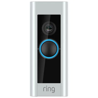 Ring Wi-Fi Video Wired Doorbell Plus - Satin Nickel