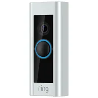 Sonnette vidéo Wi-Fi avec fil Plus de Ring - Nickel satiné