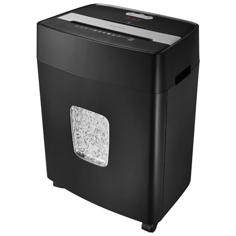 Insignia - 10-Sheet Microcut Shredder - BLACK.